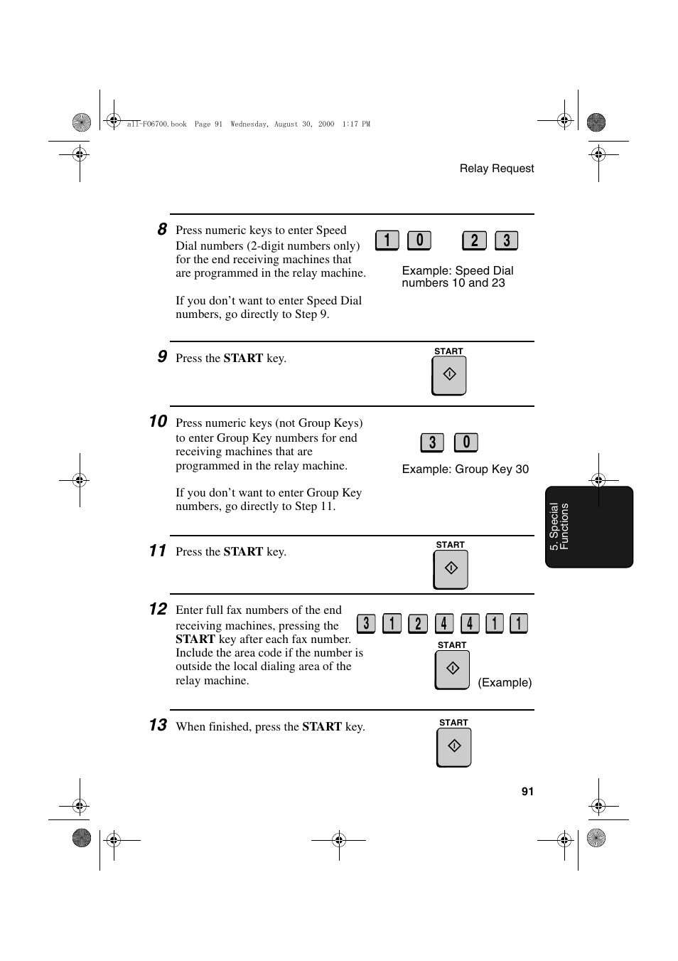 Sharp FO-6700 User Manual | Page 93 / 208