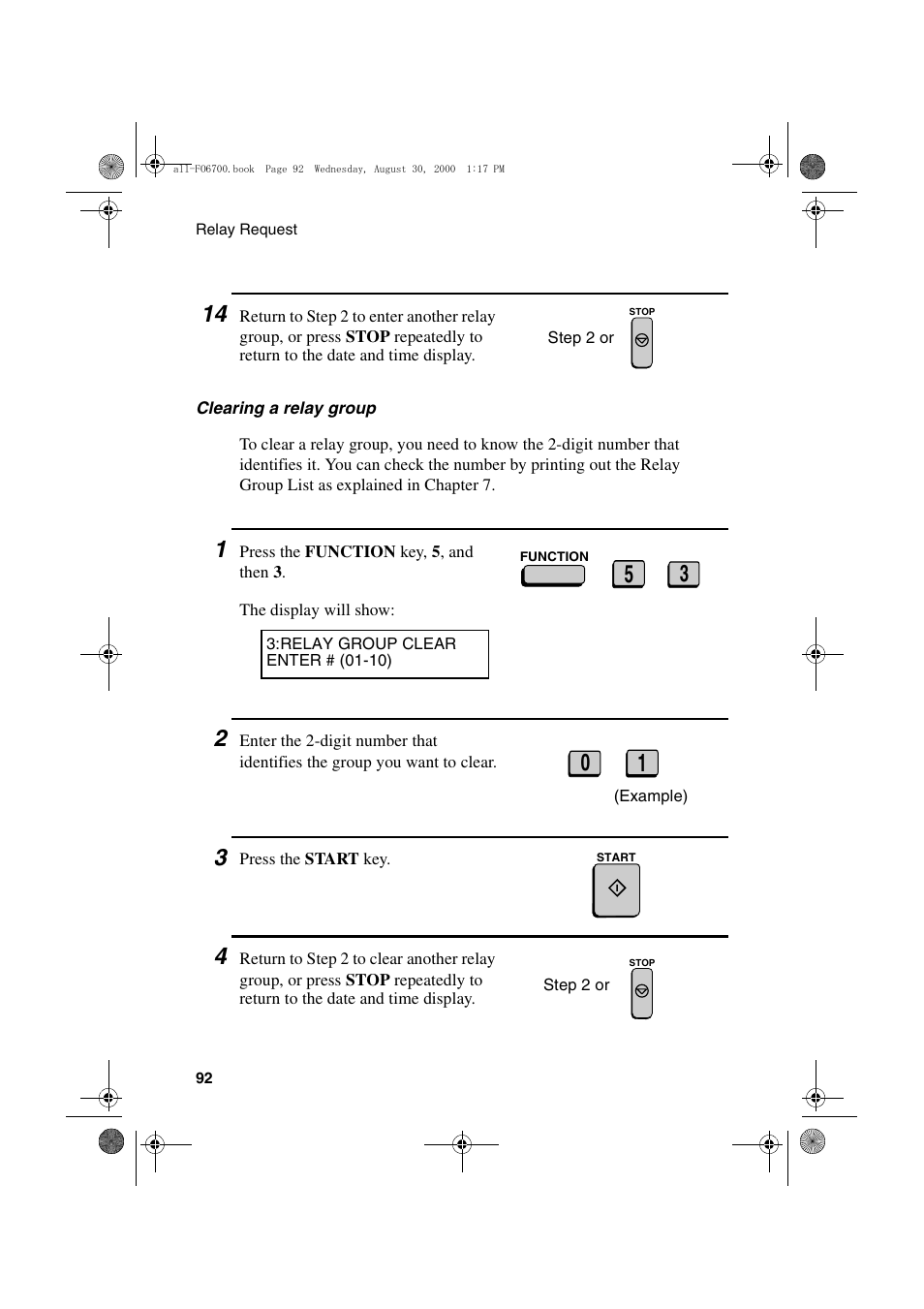 Sharp FO-6700 User Manual | Page 94 / 208