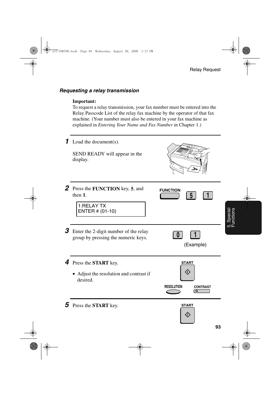 Sharp FO-6700 User Manual | Page 95 / 208