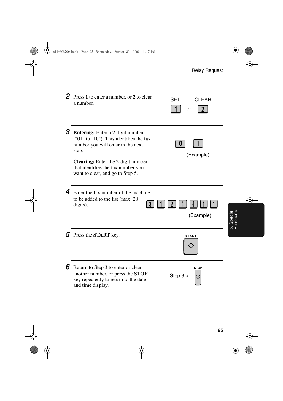 Sharp FO-6700 User Manual | Page 97 / 208