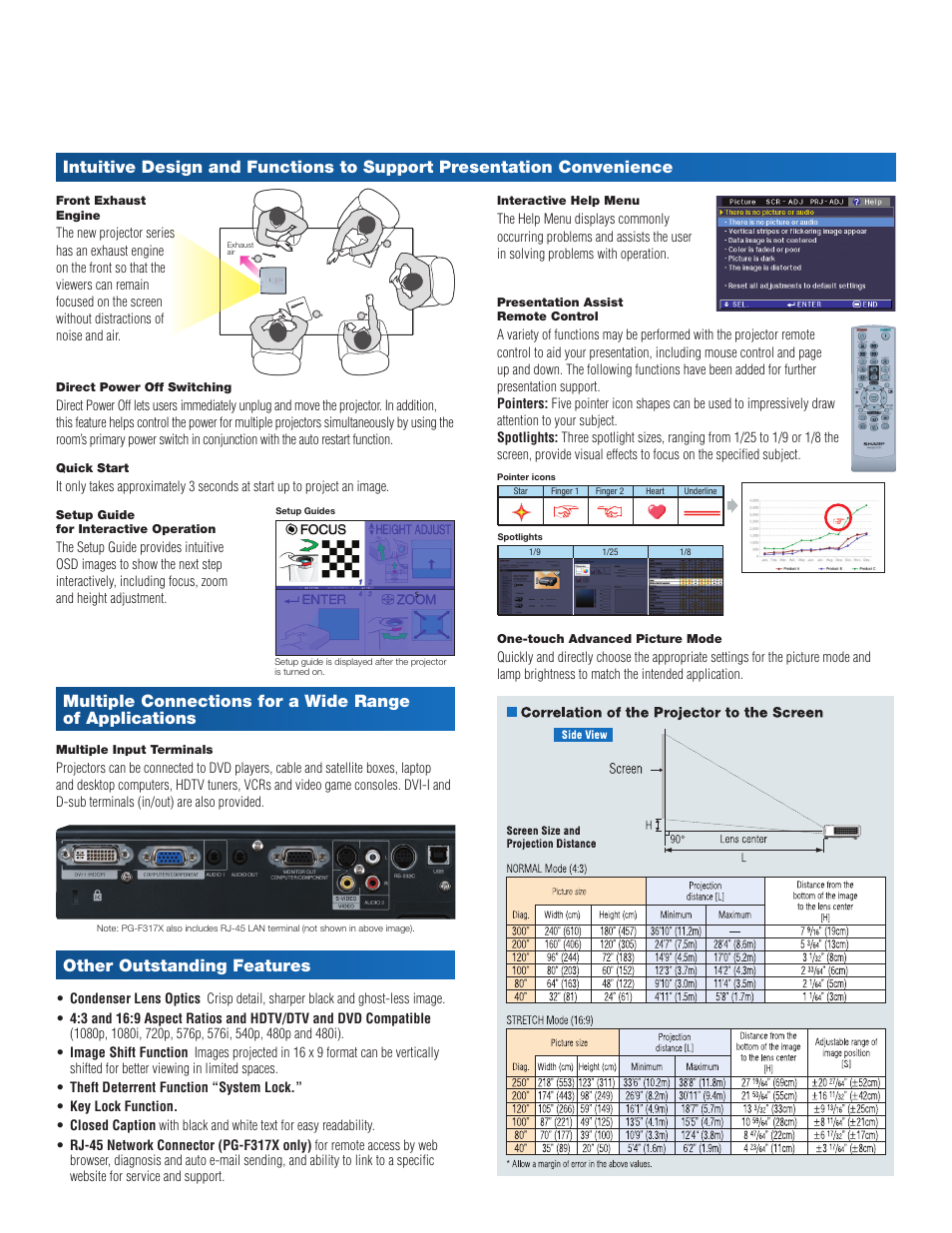 Sharp PG-F212X-L User Manual | Page 3 / 4