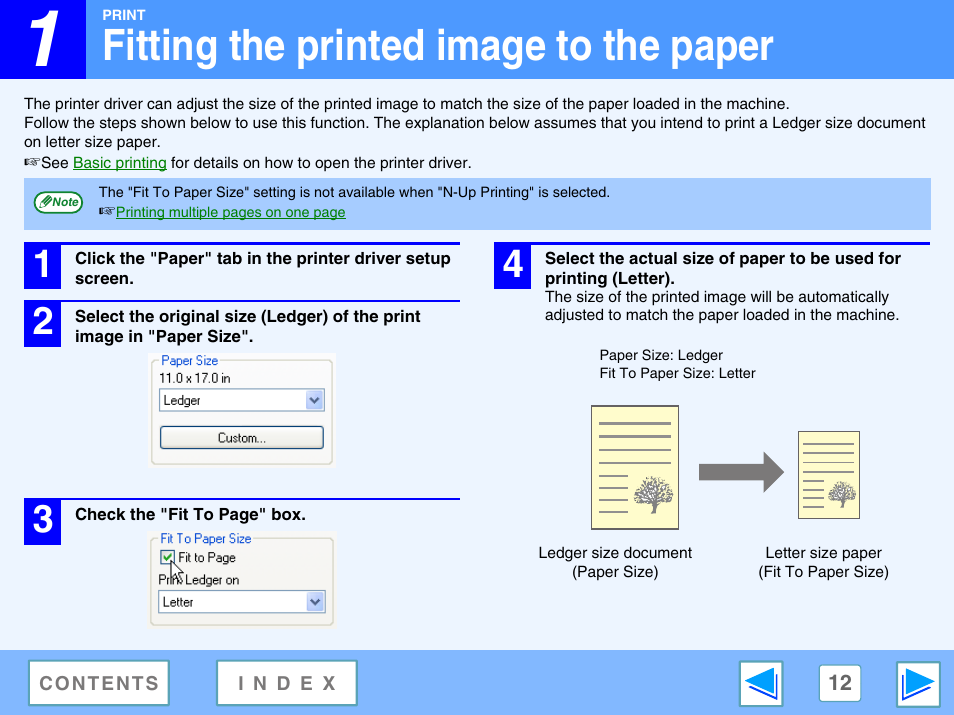 Fitting the printed image to the paper | Sharp AR-M230 User Manual | Page 12 / 34
