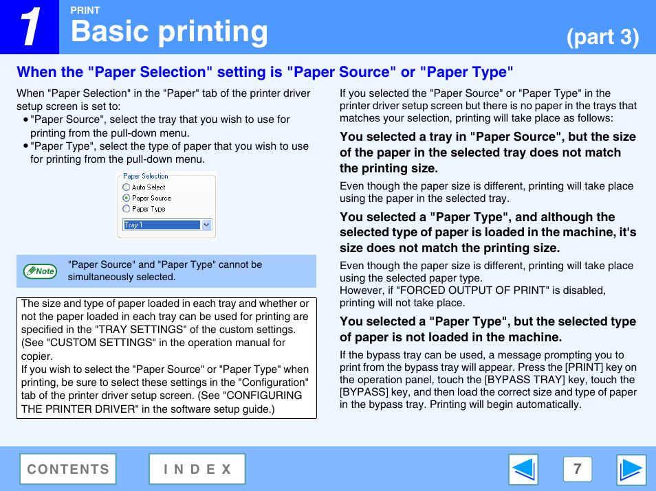 Basic printing, Part 3) | Sharp AR-M230 User Manual | Page 7 / 34