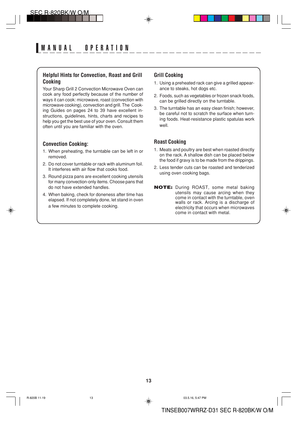 Sharp Microwave Oven User Manual | Page 15 / 43