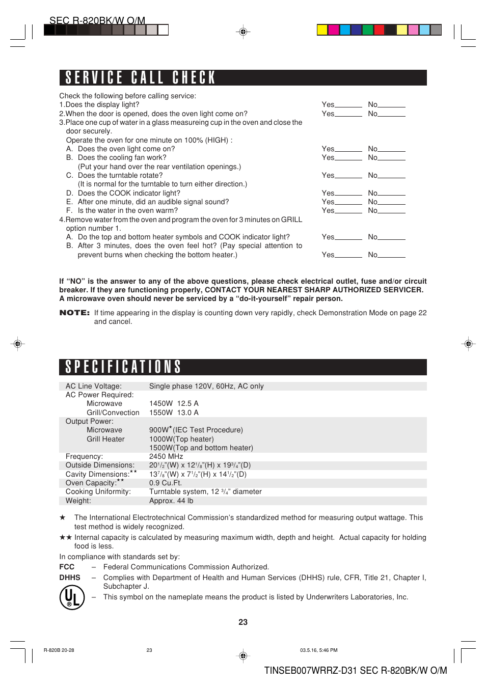 Sharp Microwave Oven User Manual | Page 25 / 43