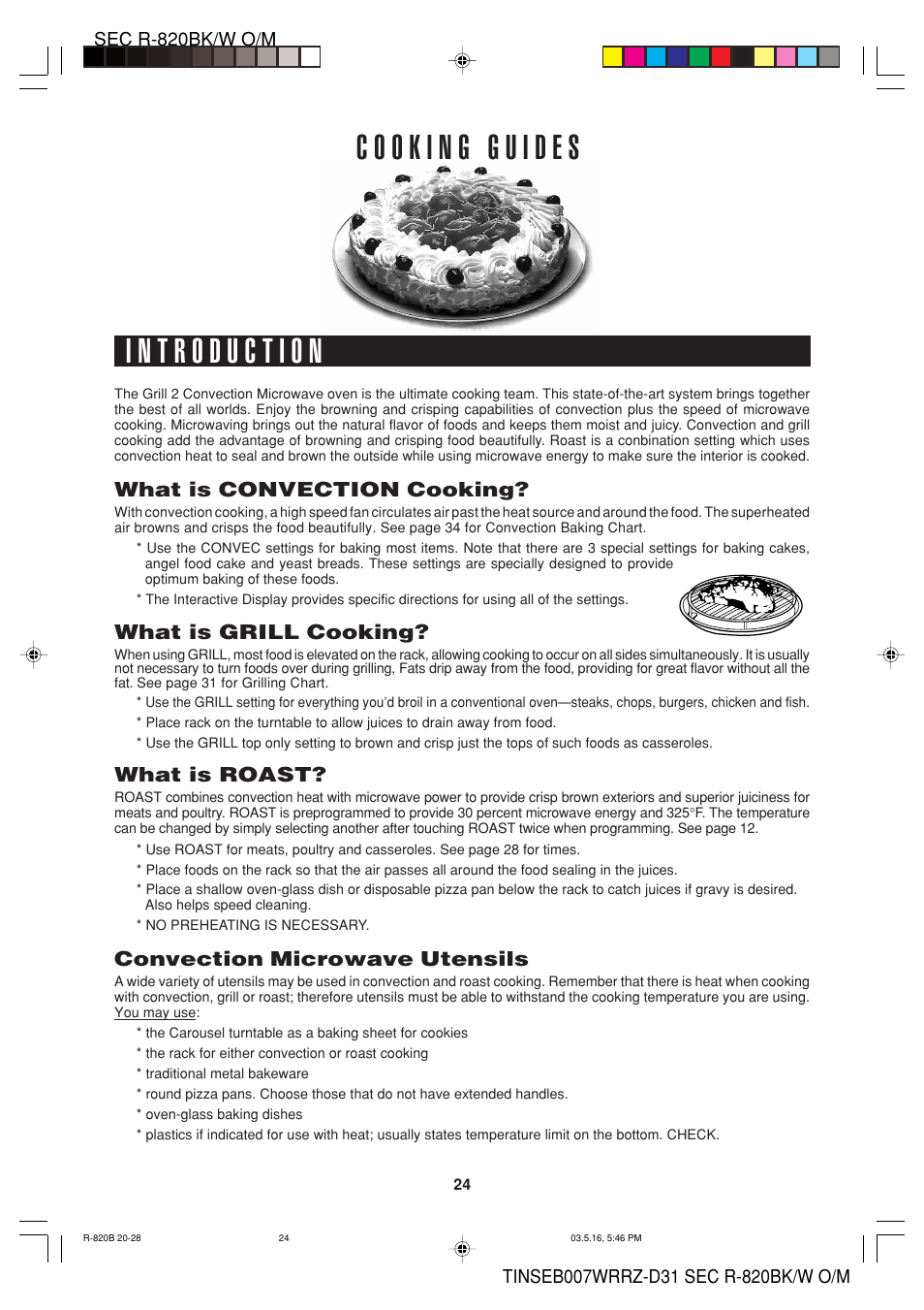 What is convection cooking, What is grill cooking, What is roast | Convection microwave utensils | Sharp Microwave Oven User Manual | Page 26 / 43