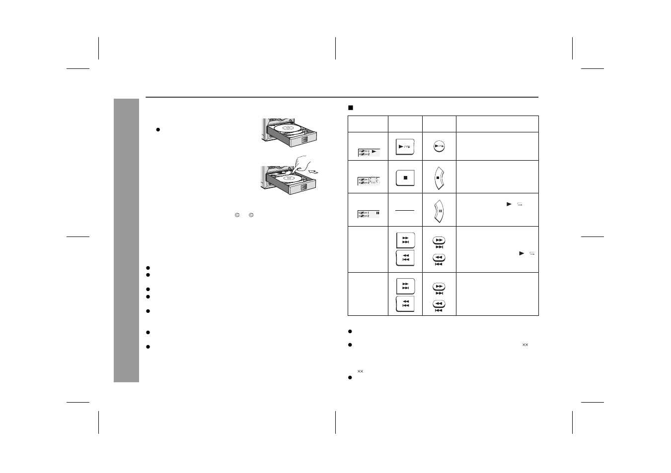 Dis c p lay b a ck listening to a disc (continued) | Sharp XL-MP60 User Manual | Page 18 / 32