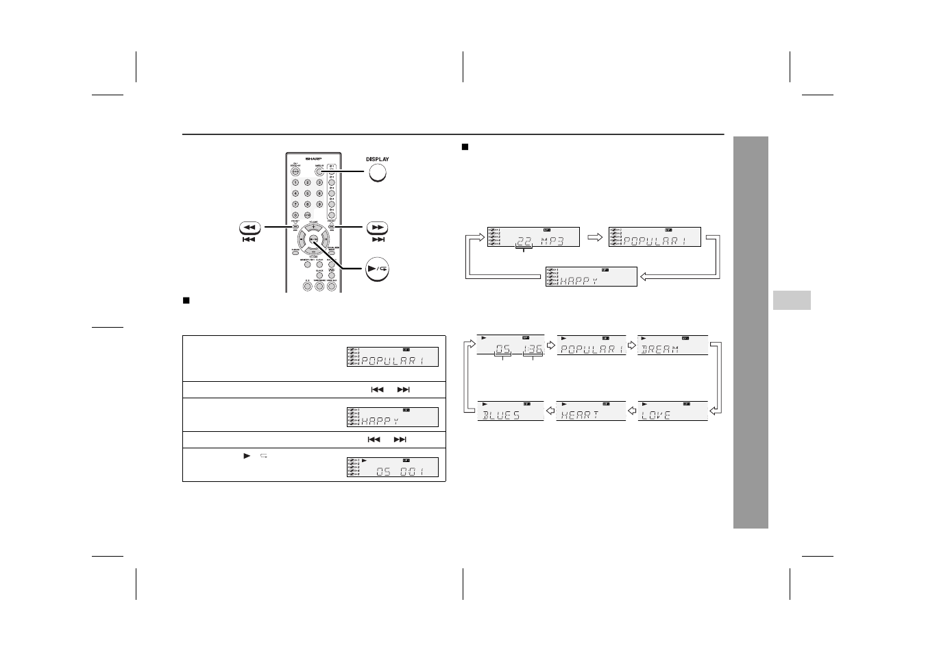Advanced disc playback | Sharp XL-MP60 User Manual | Page 19 / 32