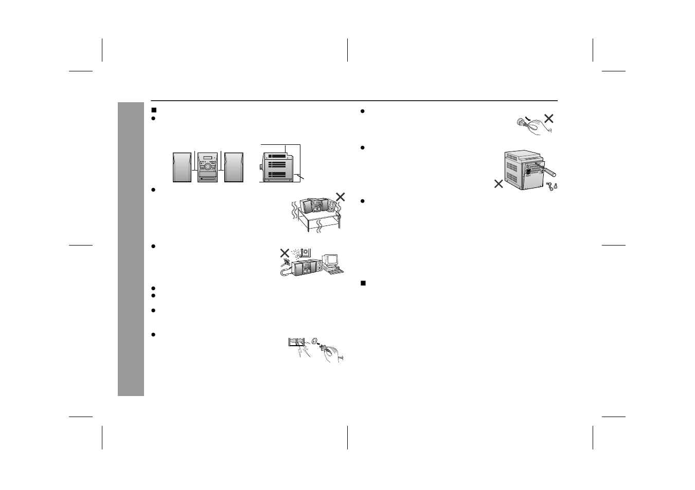 Precautions, Ge neral inf o rm ation | Sharp XL-MP60 User Manual | Page 6 / 32