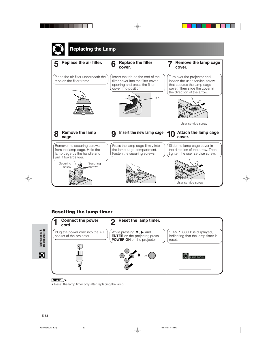 Sharp XG-P25X User Manual | Page 66 / 80