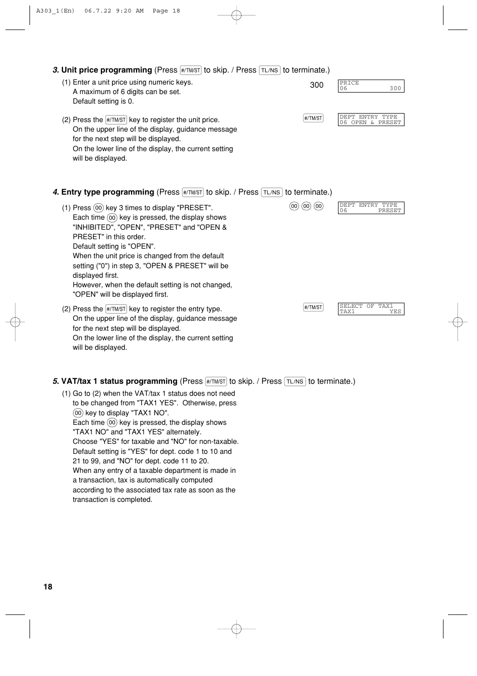 Sharp XE-A303 User Manual | Page 20 / 104