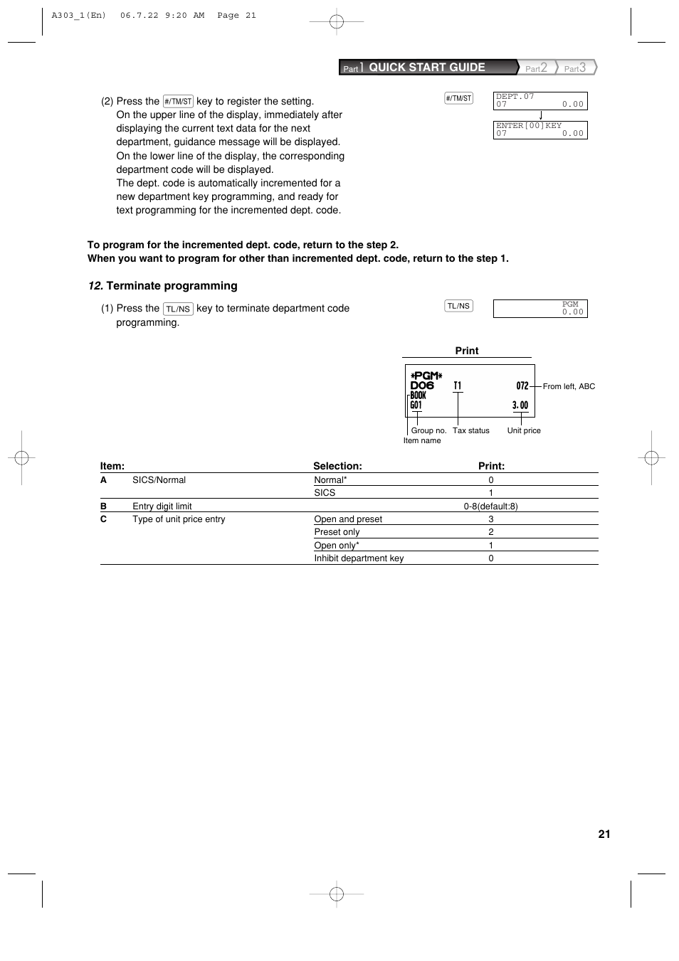 Sharp XE-A303 User Manual | Page 23 / 104