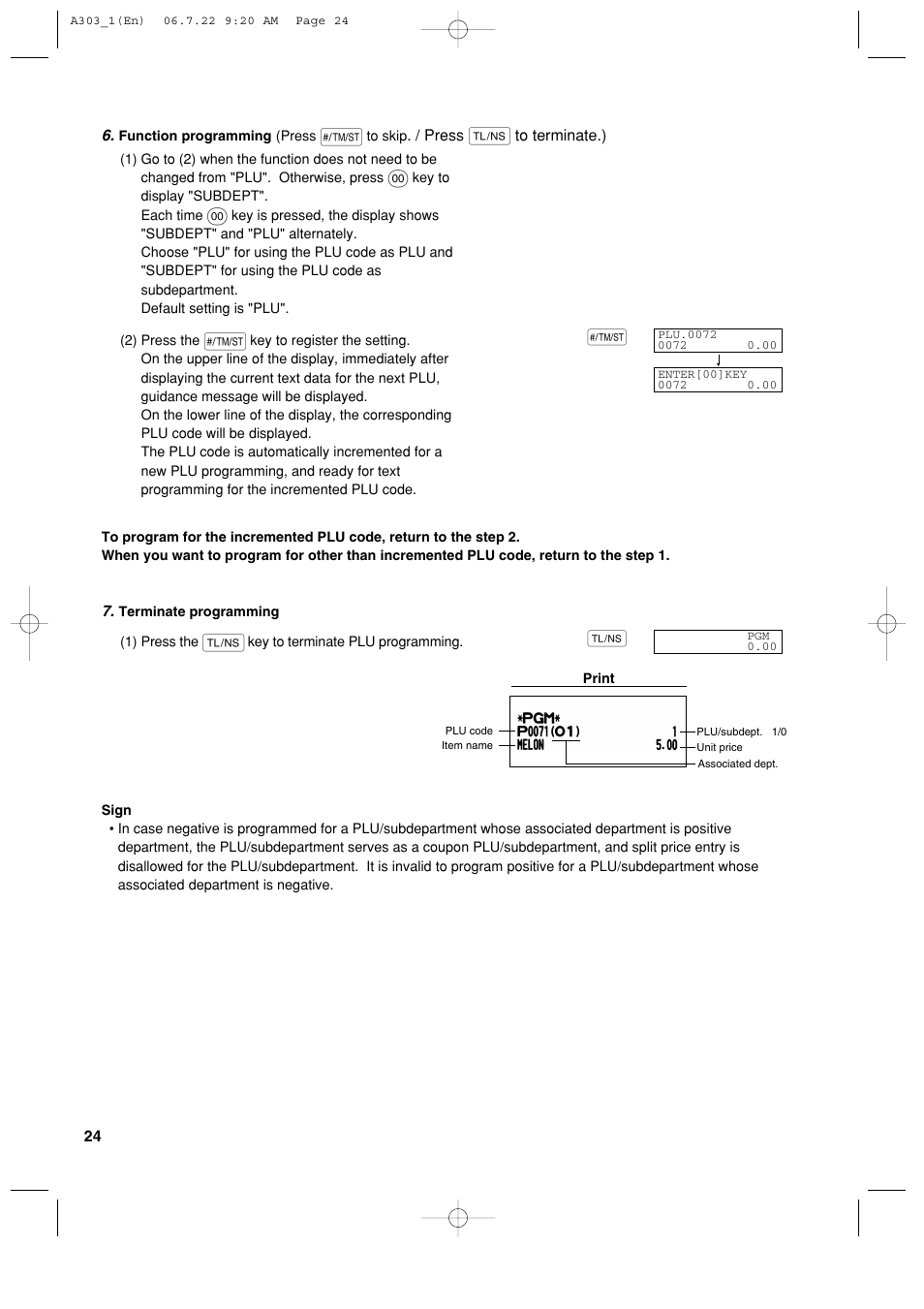 Sharp XE-A303 User Manual | Page 26 / 104