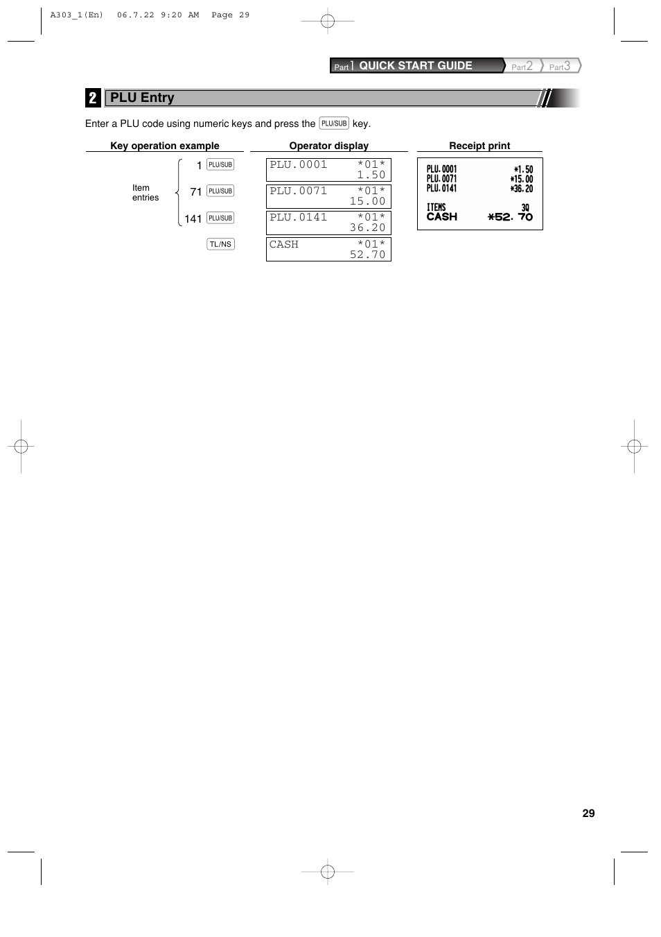 Sharp XE-A303 User Manual | Page 31 / 104