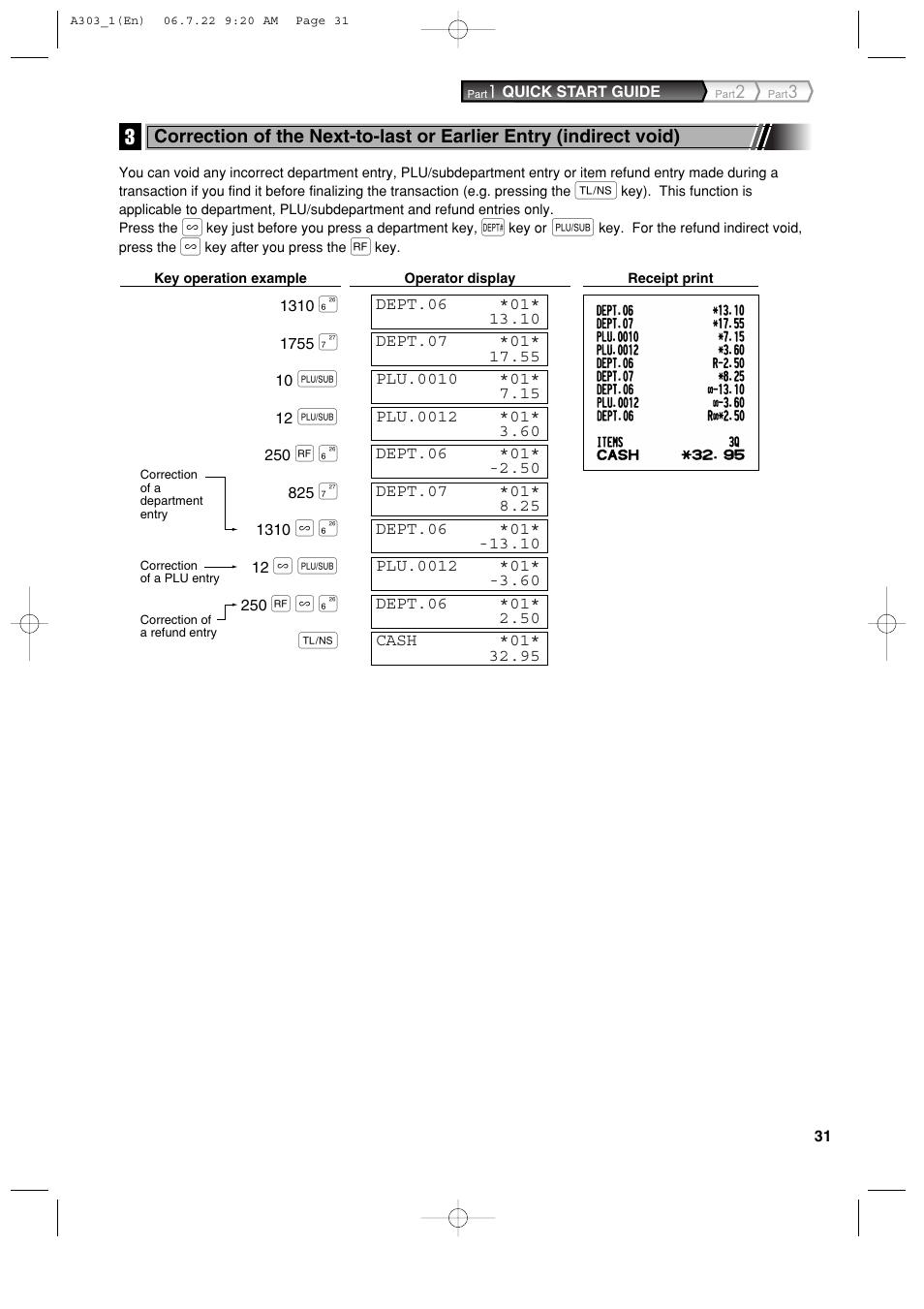 Sharp XE-A303 User Manual | Page 33 / 104