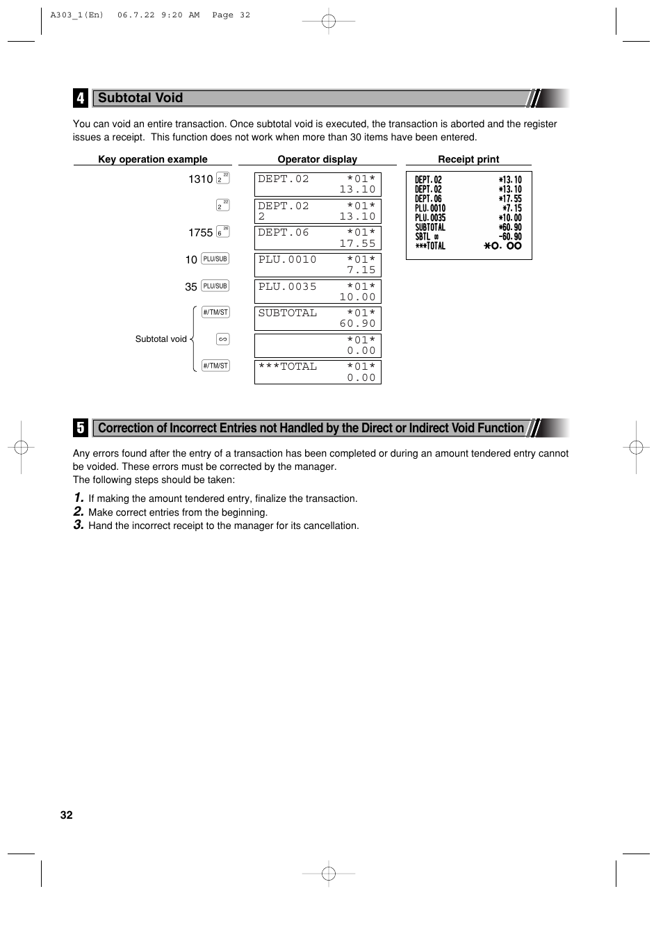 Sharp XE-A303 User Manual | Page 34 / 104