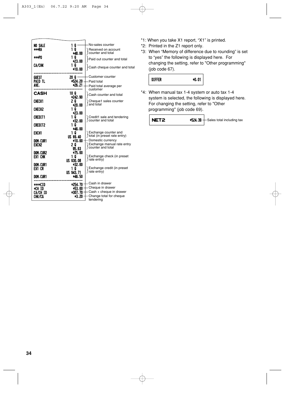 Sharp XE-A303 User Manual | Page 36 / 104