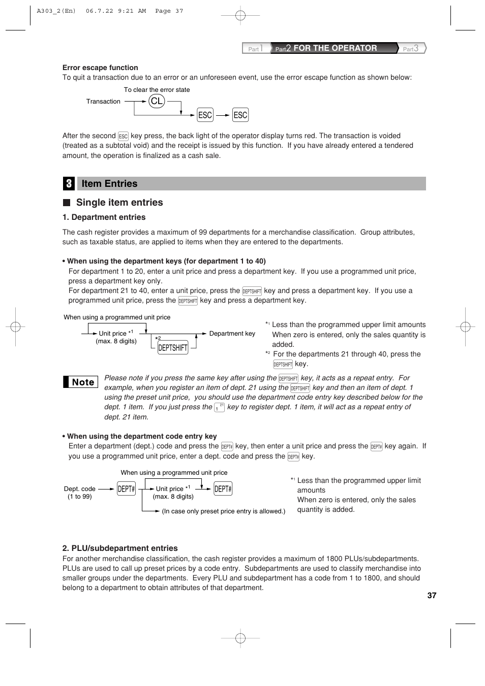 Sharp XE-A303 User Manual | Page 39 / 104