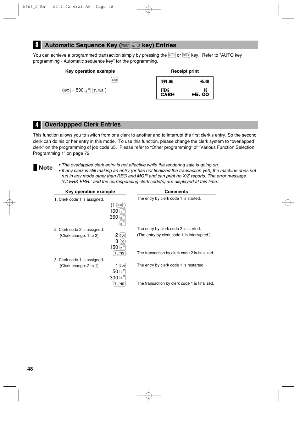 Sharp XE-A303 User Manual | Page 50 / 104