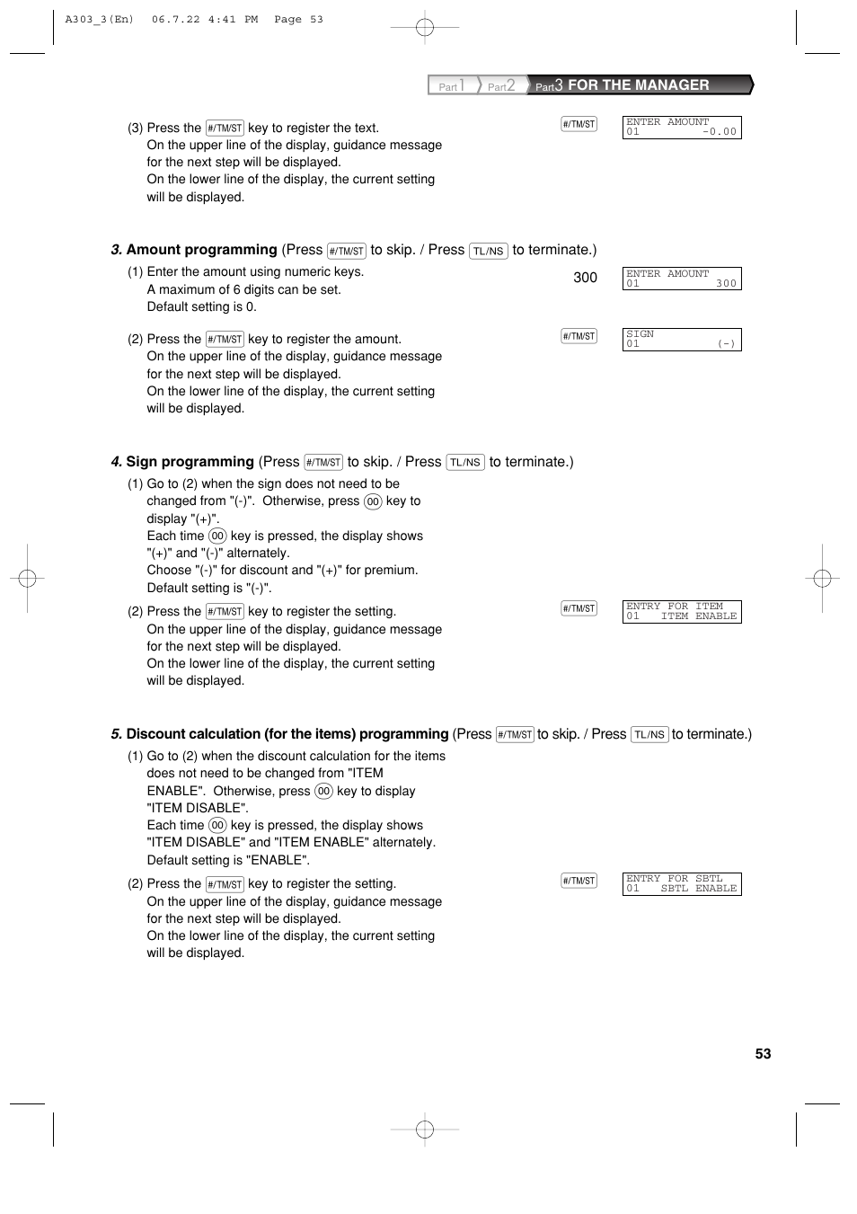 Sharp XE-A303 User Manual | Page 55 / 104