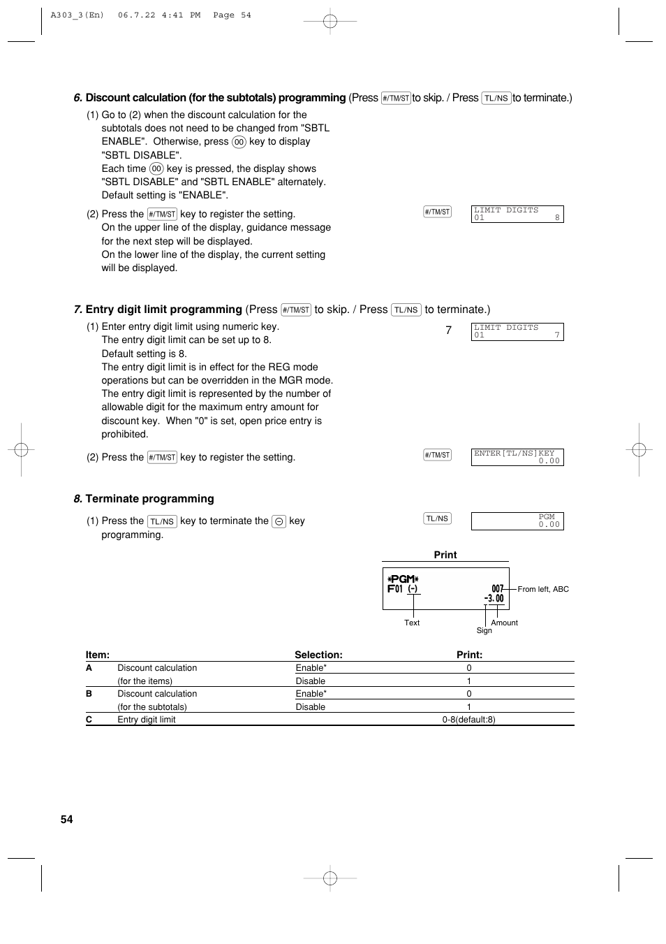 Sharp XE-A303 User Manual | Page 56 / 104