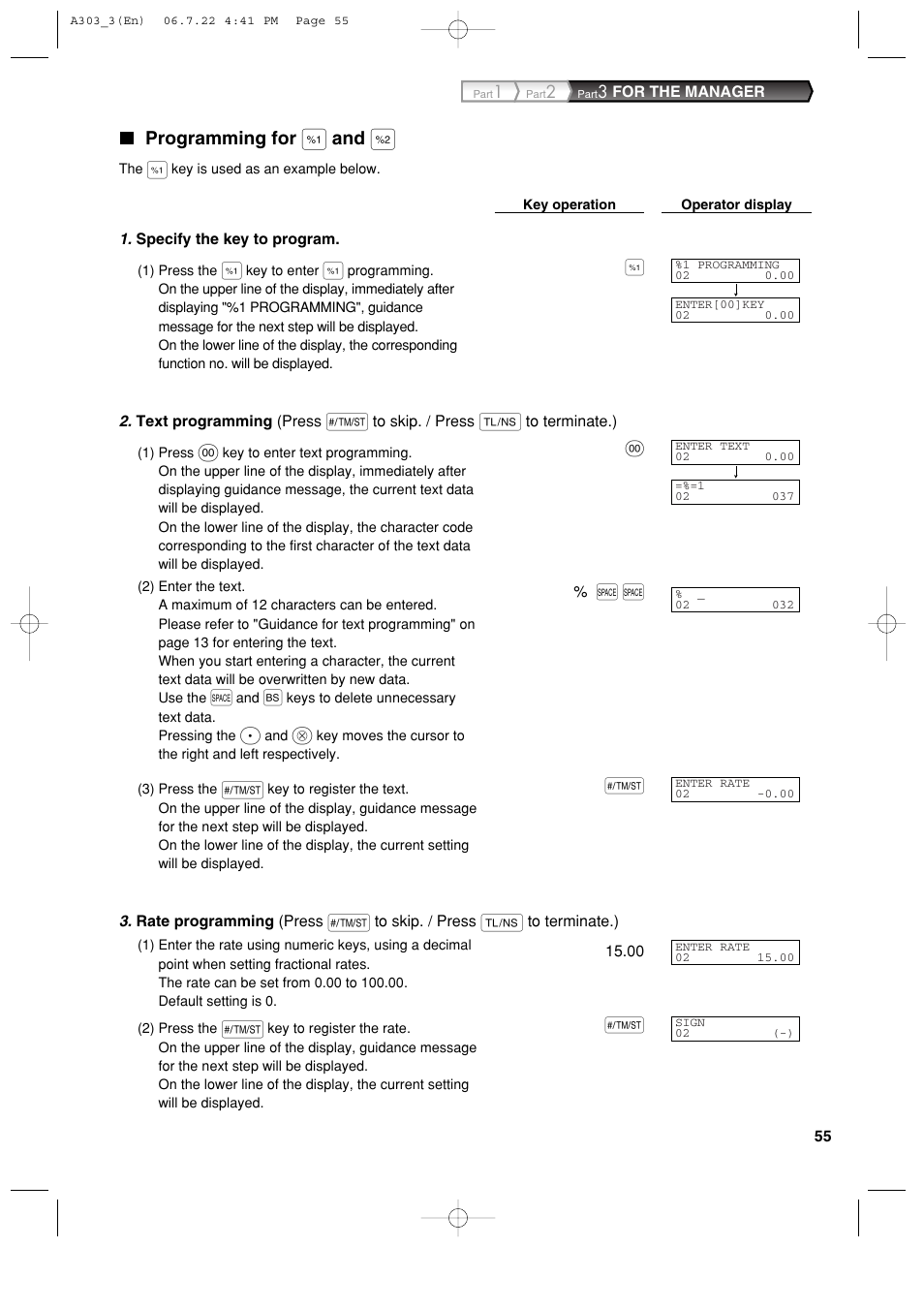 Sharp XE-A303 User Manual | Page 57 / 104