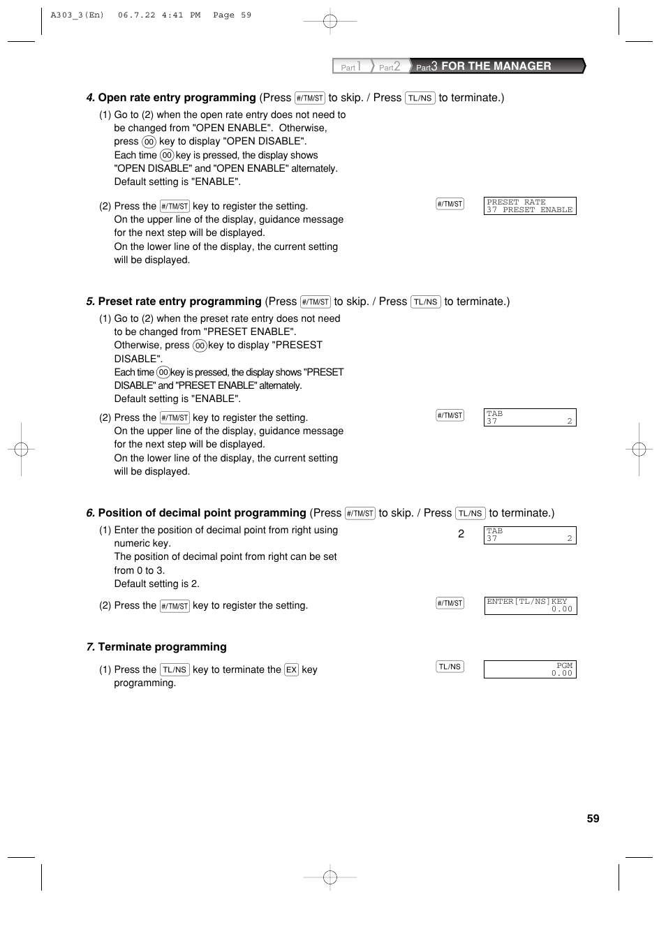 Sharp XE-A303 User Manual | Page 61 / 104