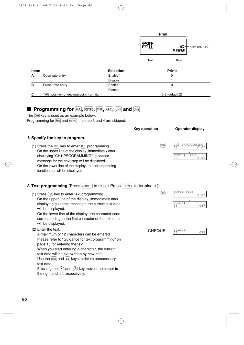 Sharp XE-A303 User Manual | Page 62 / 104