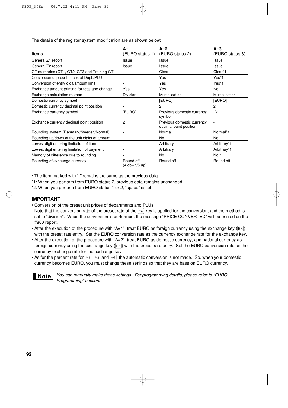 Sharp XE-A303 User Manual | Page 94 / 104