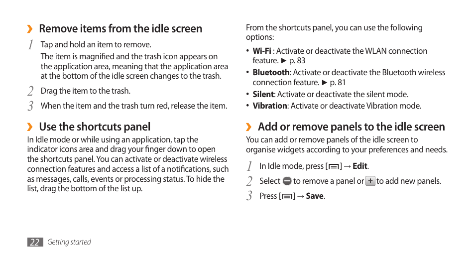 Samsung GALAXY S GT-I9000 User Manual | Page 22 / 132