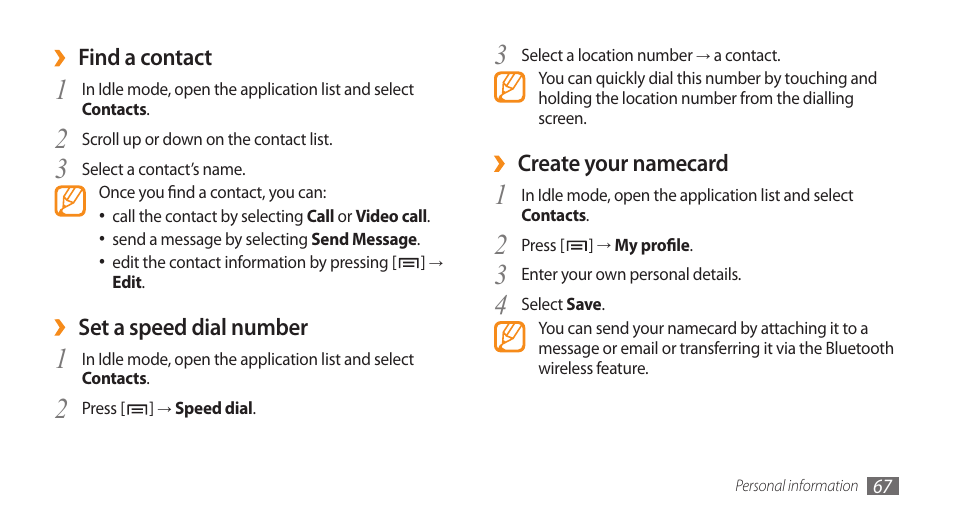 Samsung GALAXY S GT-I9000 User Manual | Page 67 / 132