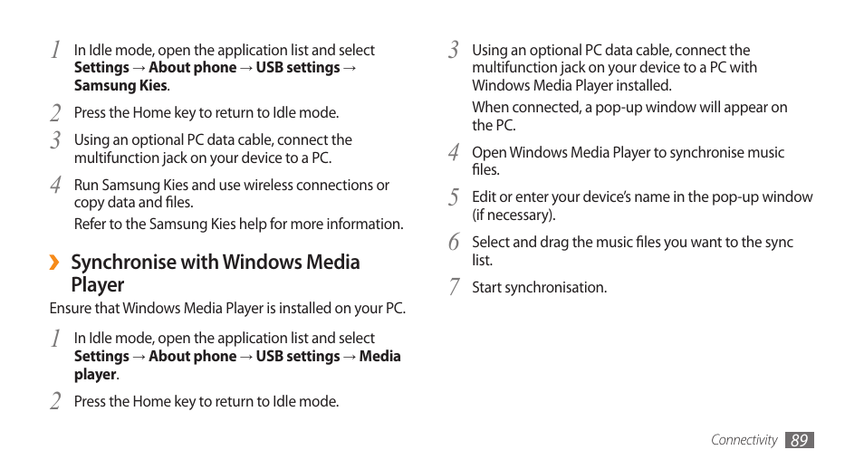 Samsung GALAXY S GT-I9000 User Manual | Page 89 / 132