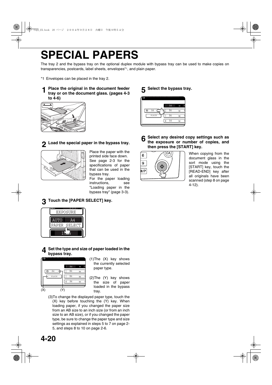 Special papers | Sharp AR-M451N User Manual | Page 100 / 188