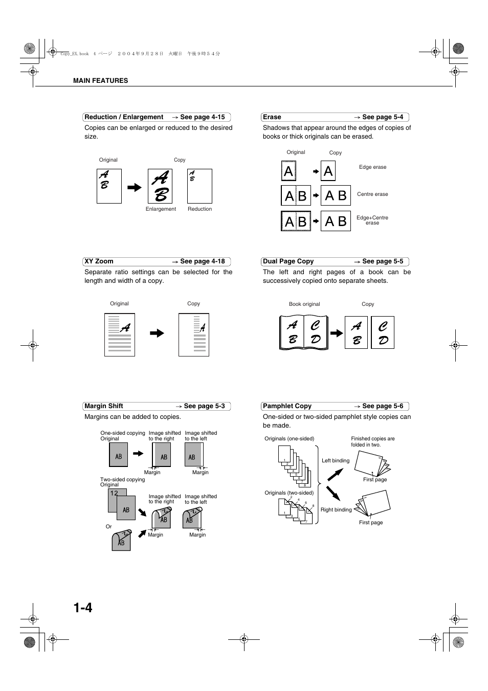 Ge 1-4, E 1-4, Age 1-4 | Sharp AR-M451N User Manual | Page 14 / 188