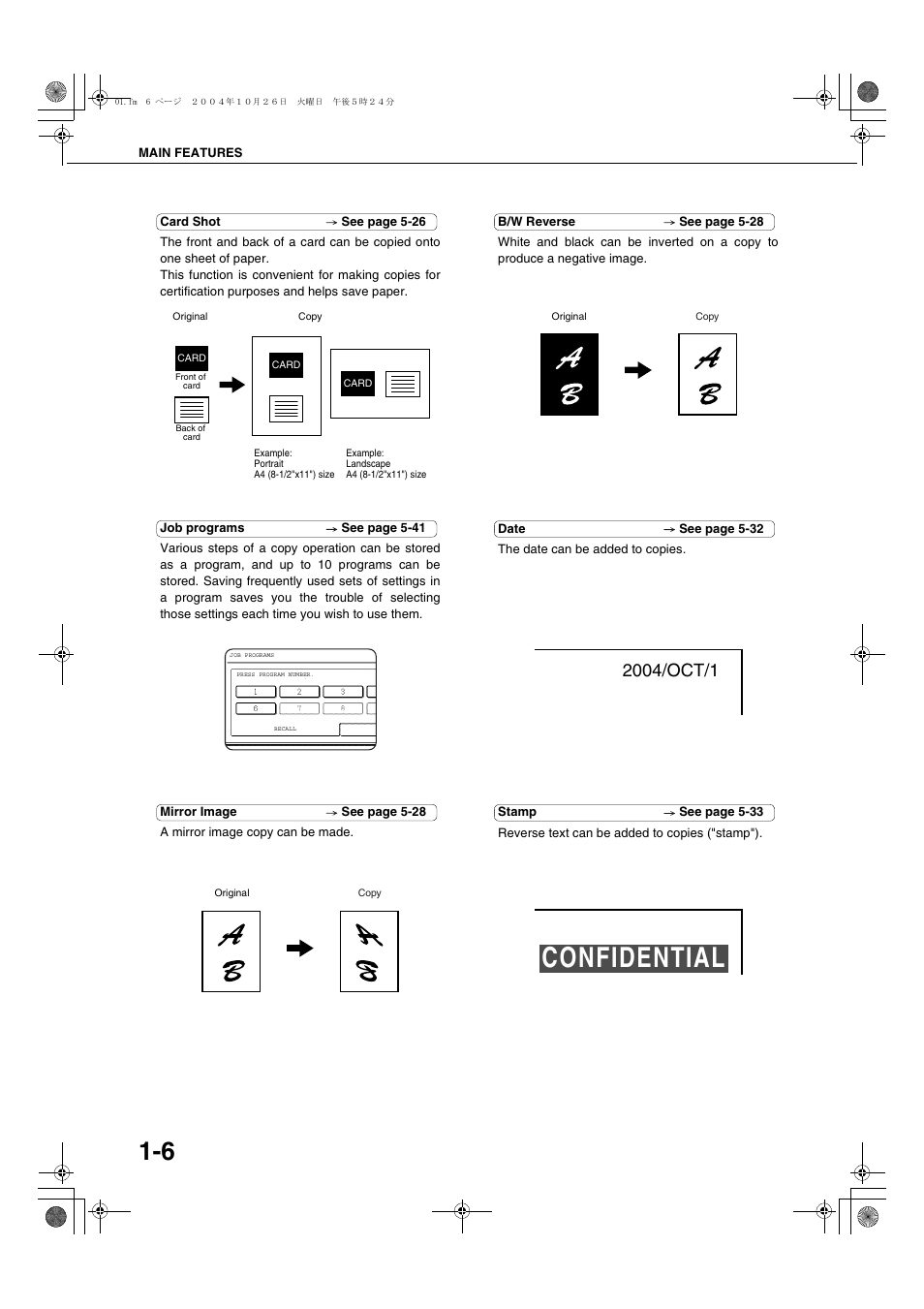 E 1-6, Confidential | Sharp AR-M451N User Manual | Page 16 / 188