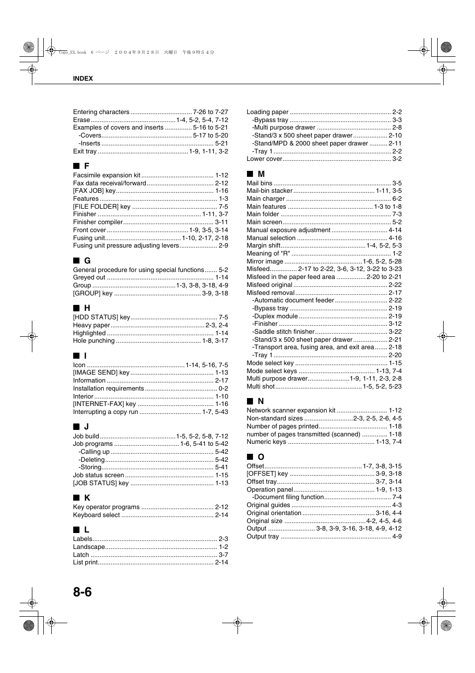 Sharp AR-M451N User Manual | Page 182 / 188