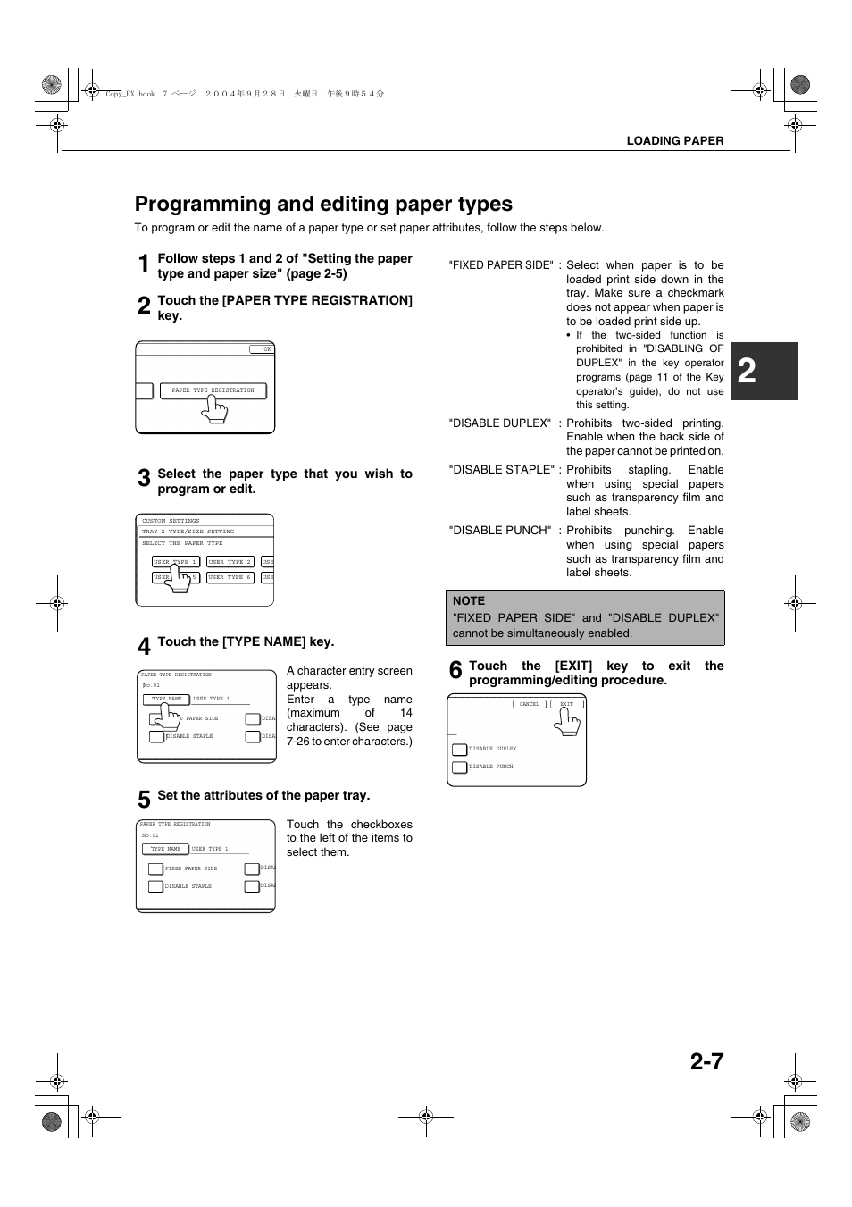 Programming and editing paper types | Sharp AR-M451N User Manual | Page 35 / 188