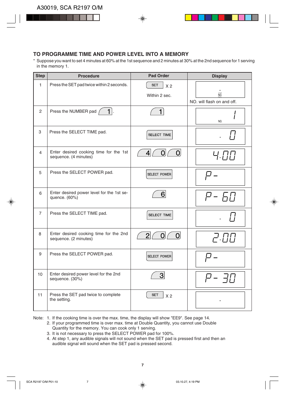 Sharp MODEL R-2197 User Manual | Page 8 / 20