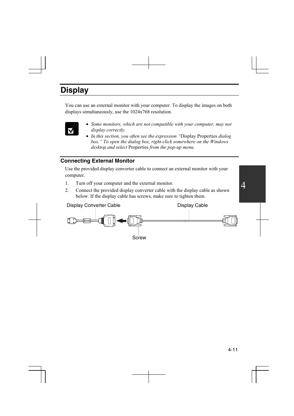 Display | Sharp PC-MM1 User Manual | Page 61 / 123