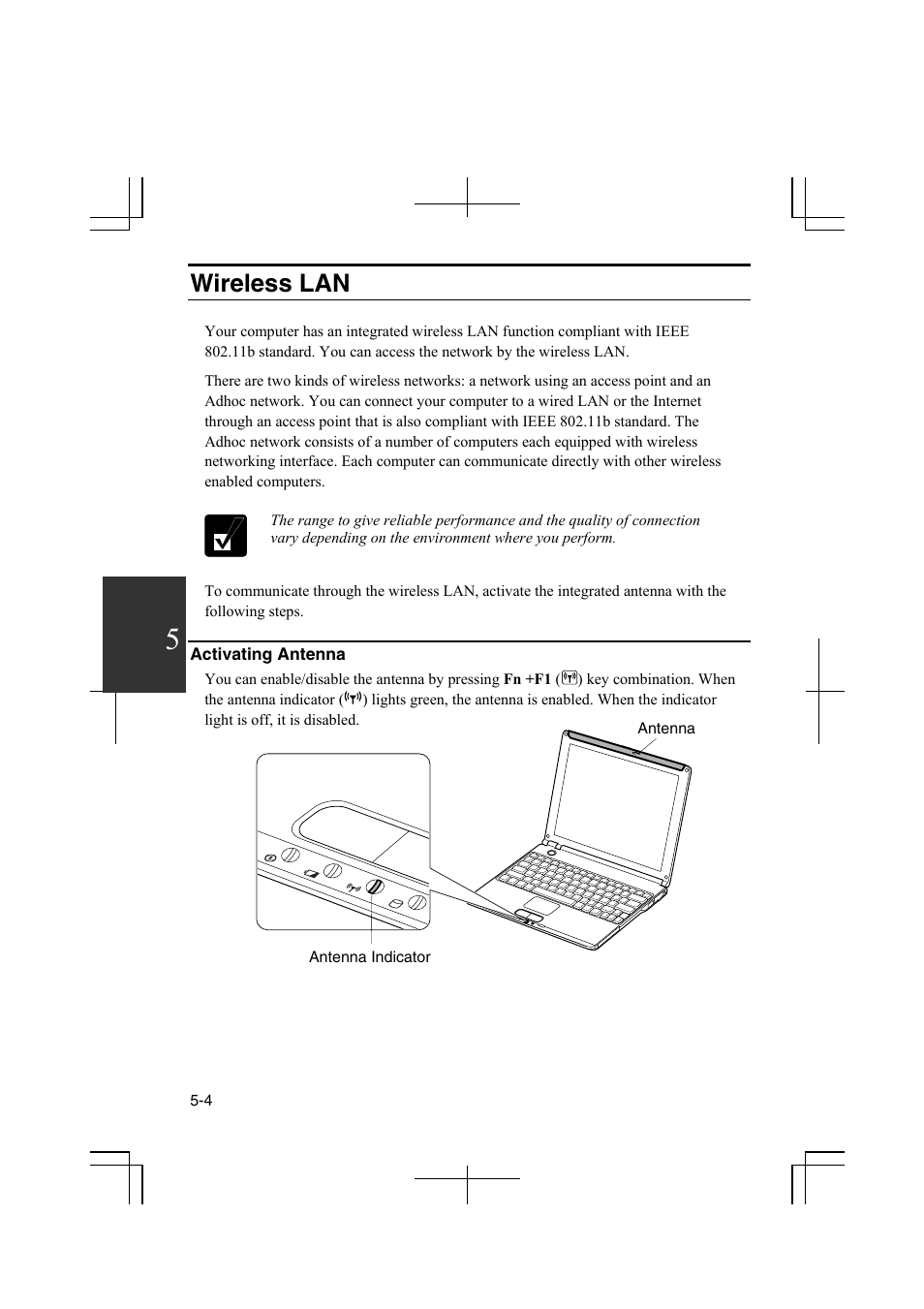 Wireless lan | Sharp PC-MM1 User Manual | Page 76 / 123