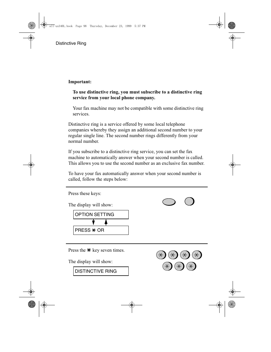 Sharp UX-340L User Manual | Page 100 / 155