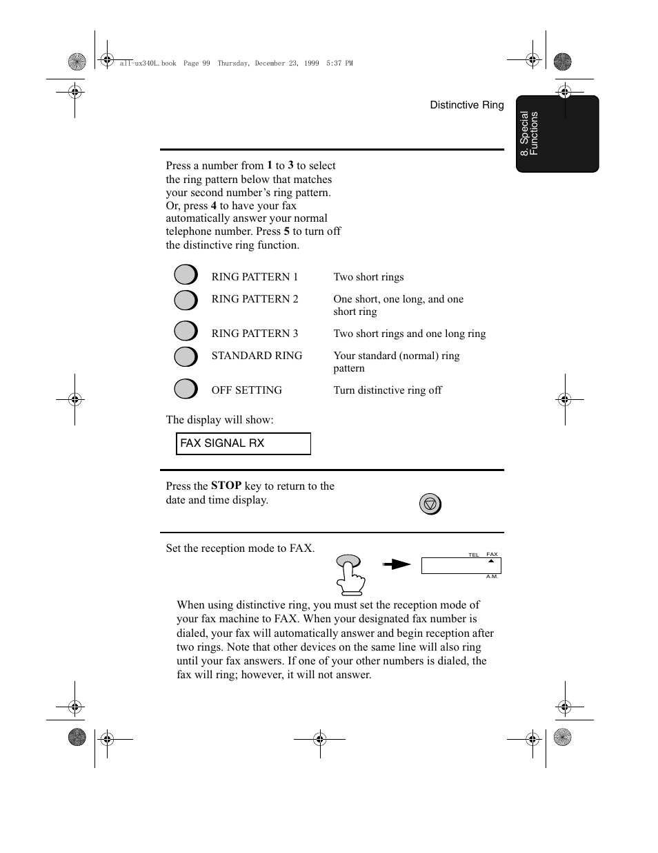 Sharp UX-340L User Manual | Page 101 / 155