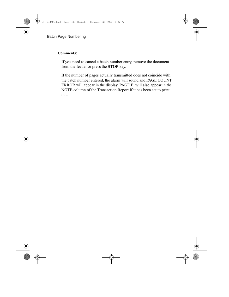 Sharp UX-340L User Manual | Page 108 / 155