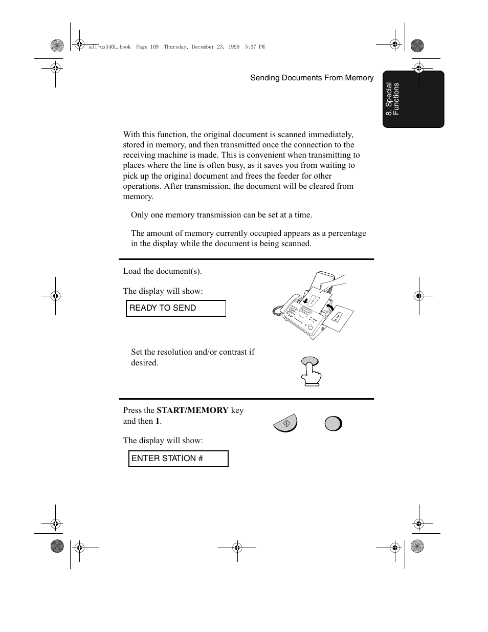 Sharp UX-340L User Manual | Page 111 / 155