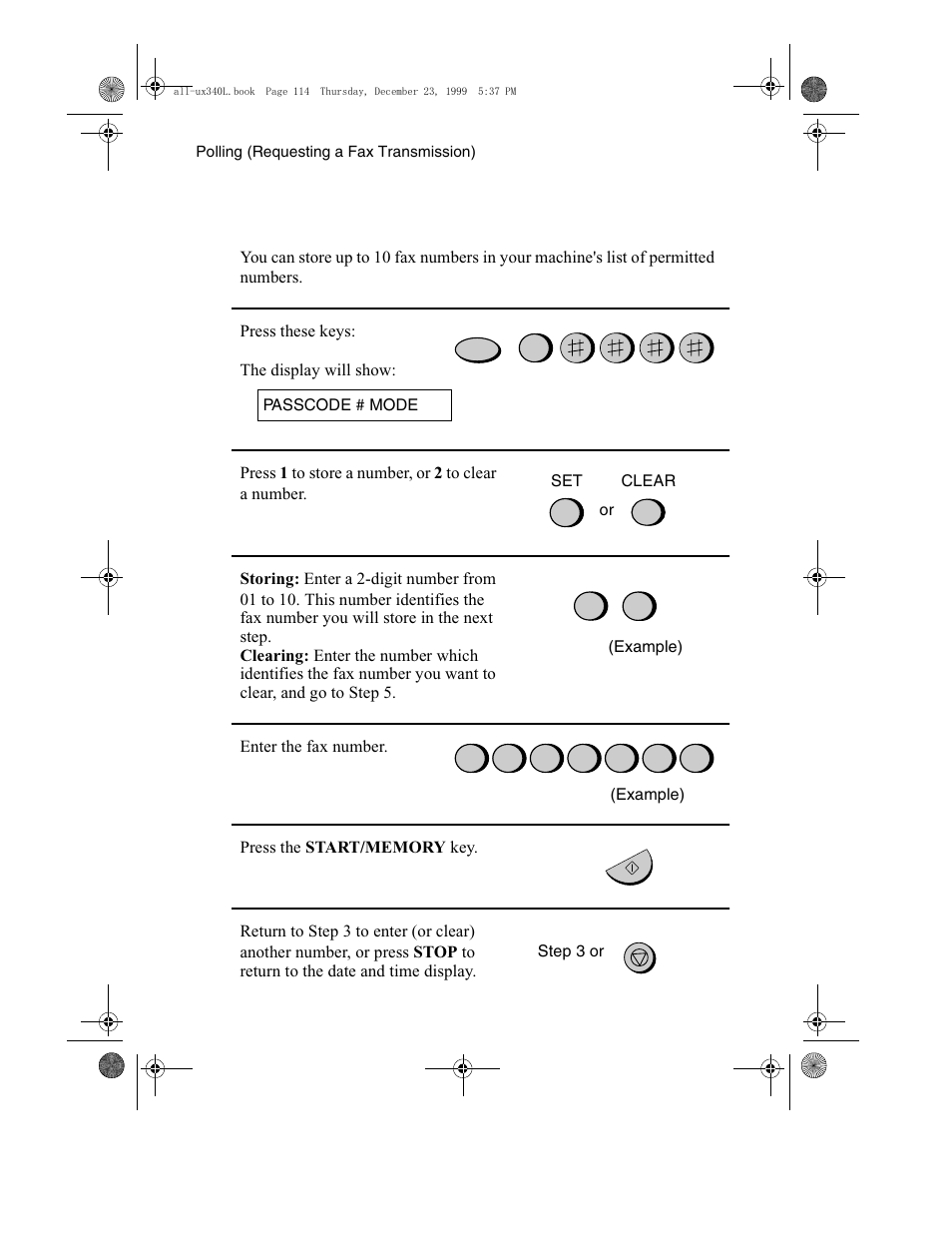 Sharp UX-340L User Manual | Page 116 / 155