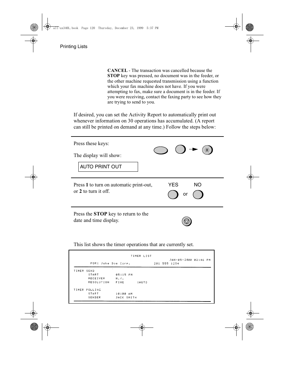 Sharp UX-340L User Manual | Page 122 / 155