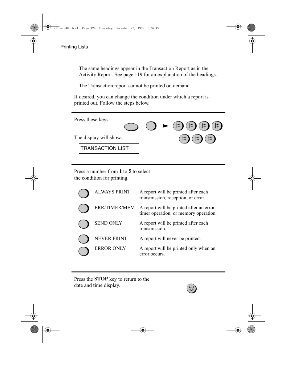 Sharp UX-340L User Manual | Page 126 / 155