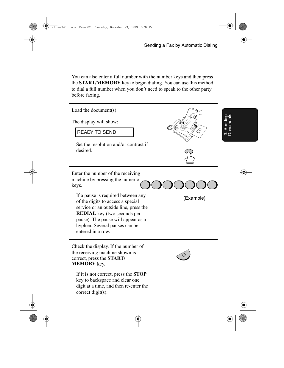 Sharp UX-340L User Manual | Page 69 / 155