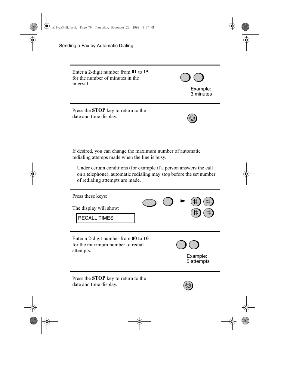 Sharp UX-340L User Manual | Page 72 / 155