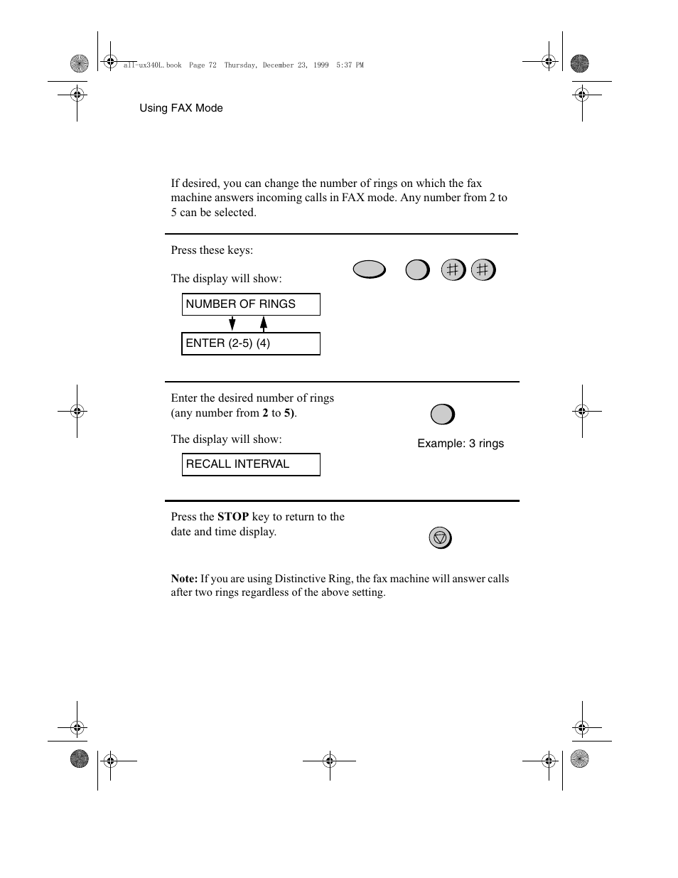 Sharp UX-340L User Manual | Page 74 / 155